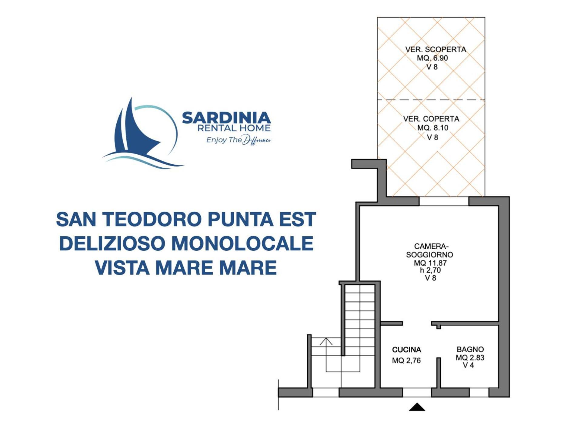 San Teodoro Punta Est Delizioso Monolocale Vista Mareアパートメント エクステリア 写真